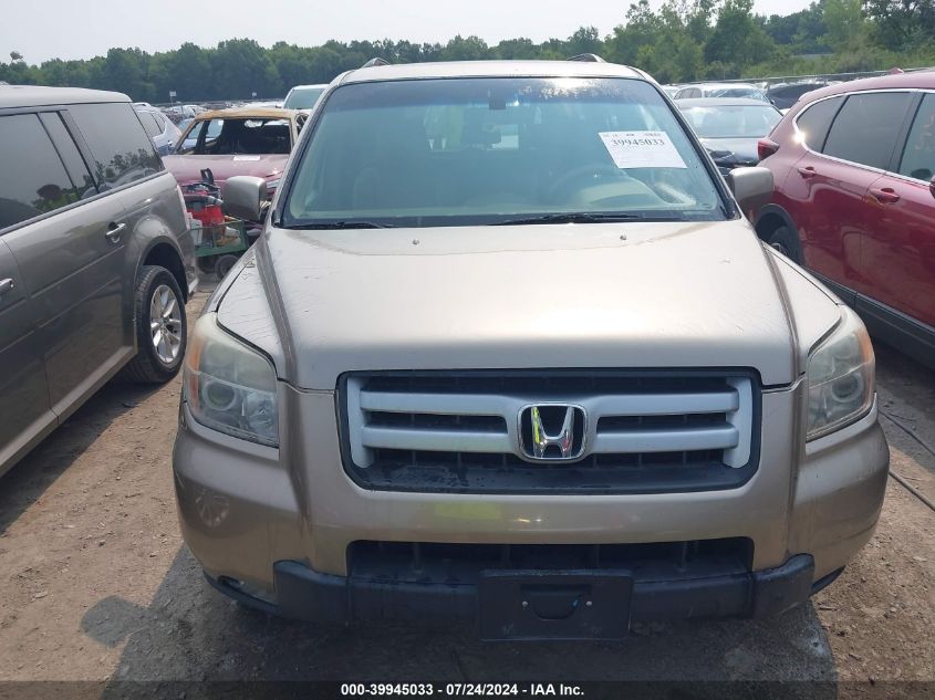 2007 Honda Pilot Ex-L VIN: 5FNYF28527B024552 Lot: 39945033