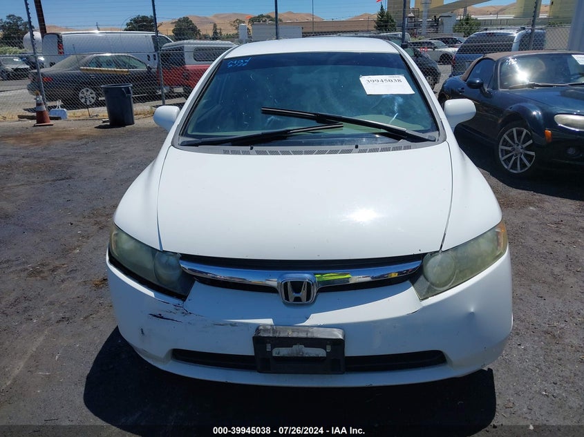 2007 Honda Civic Lx VIN: 2HGFA16597H307724 Lot: 39945038
