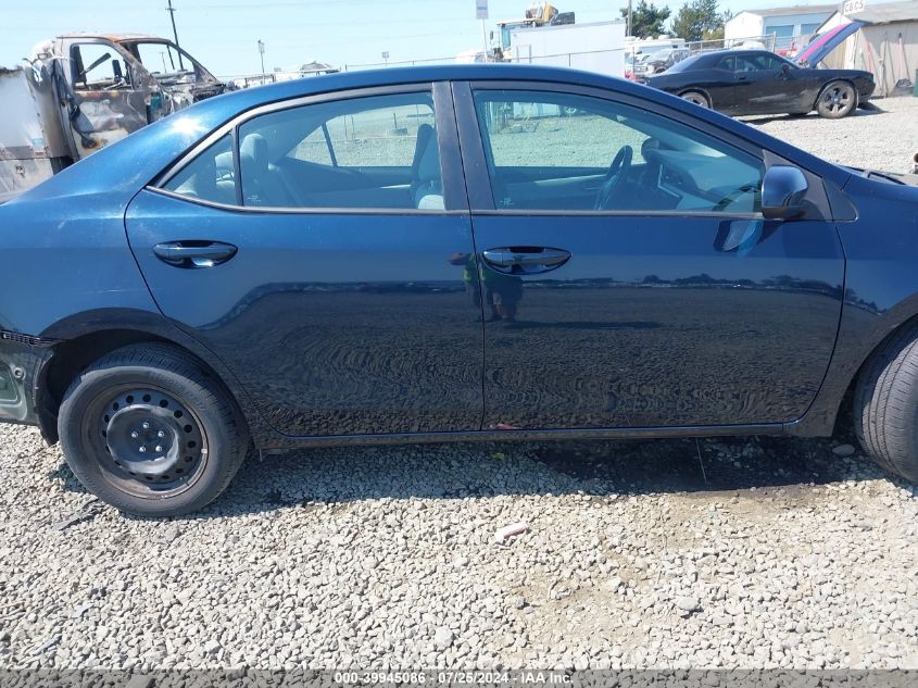 2019 TOYOTA COROLLA LE - 2T1BURHE0KC127986