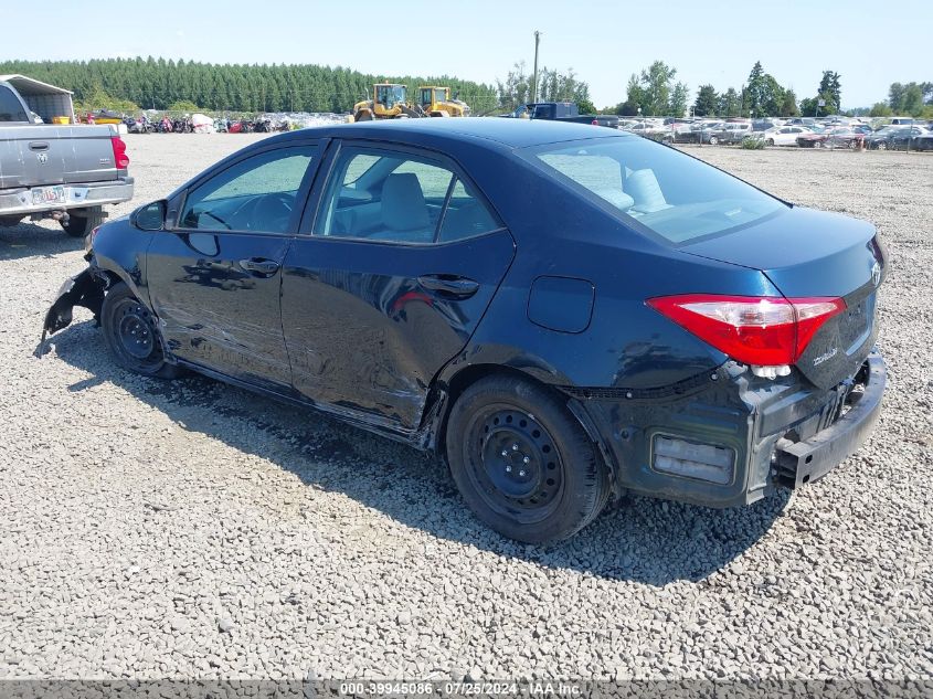 2019 TOYOTA COROLLA LE - 2T1BURHE0KC127986