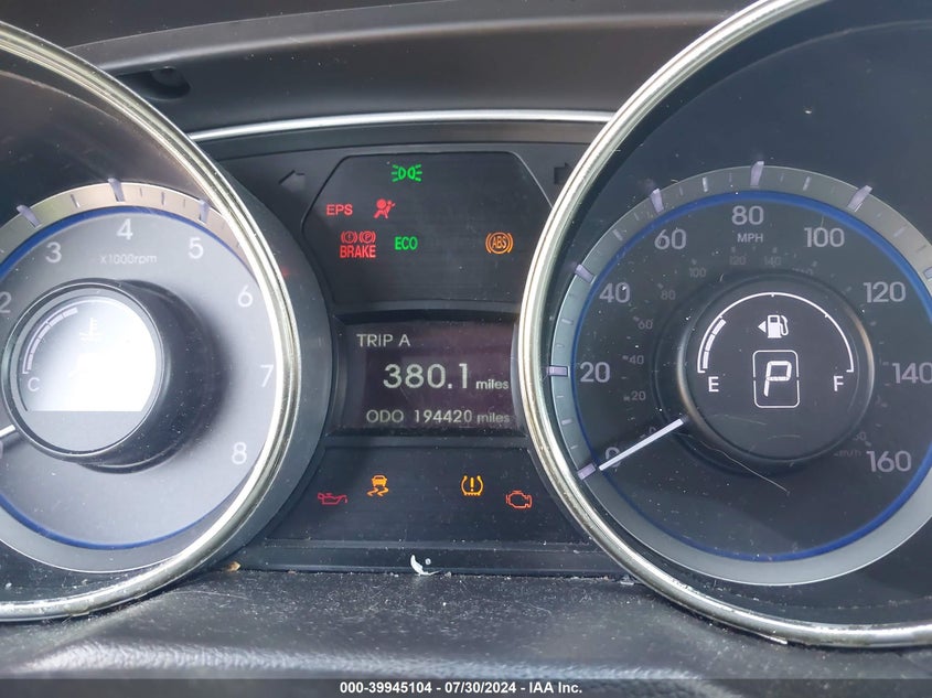 2012 Hyundai Sonata Gls VIN: 5NPEB4AC2CH428885 Lot: 39945104