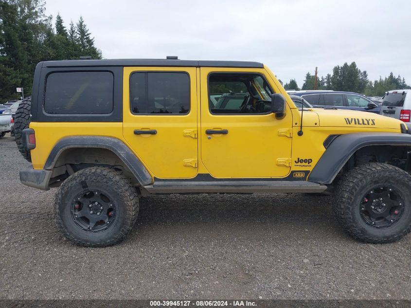 2020 Jeep Wrangler Unlimited Willys 4X4 VIN: 1C4HJXDNXLW159379 Lot: 39945127