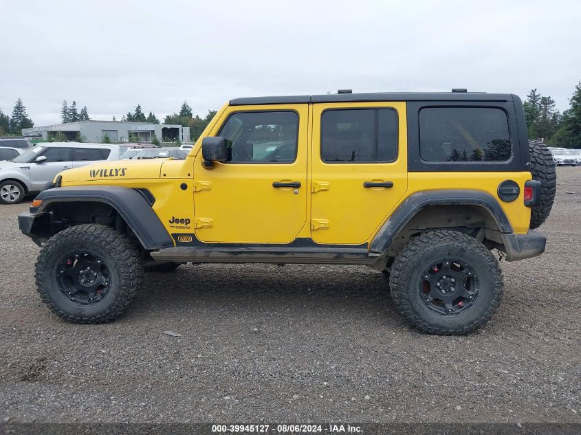 2020 Jeep Wrangler Unlimited Willys 4X4 VIN: 1C4HJXDNXLW159379 Lot: 39945127