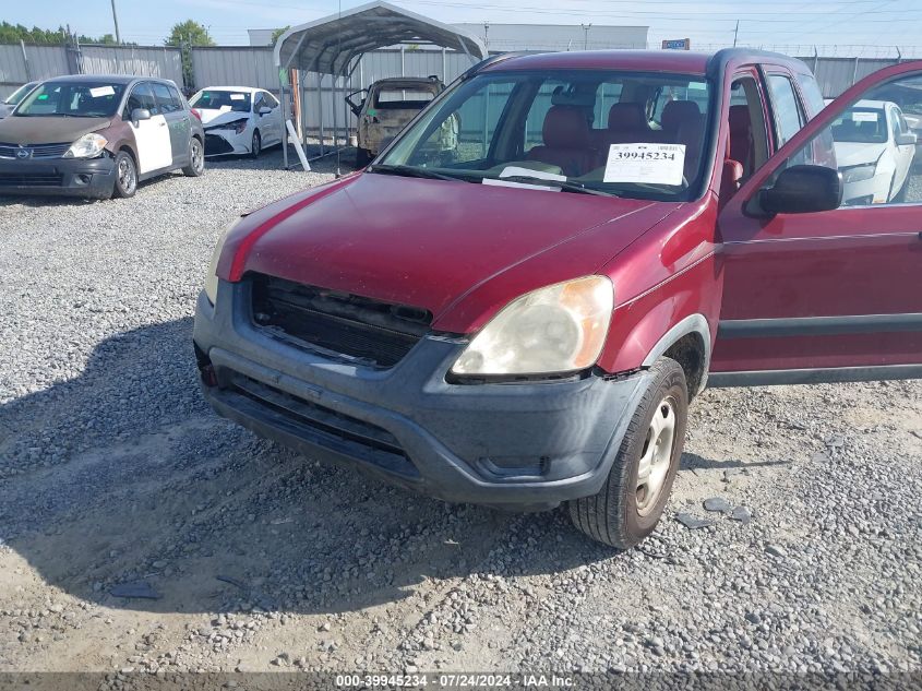 2003 Honda Cr-V Lx VIN: SHSRD68433U103725 Lot: 39945234