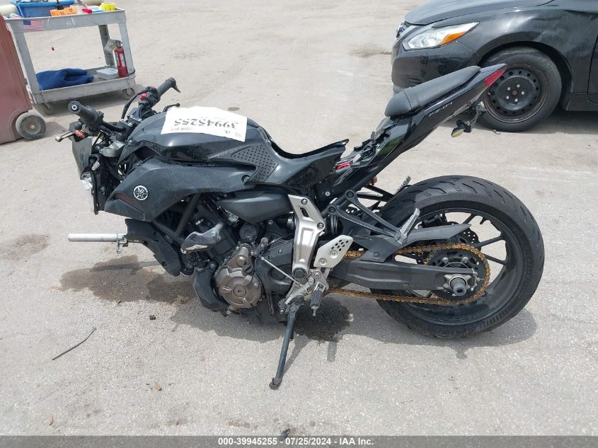 2016 Yamaha Fz07 C VIN: JYARM06Y7GA002000 Lot: 39945255