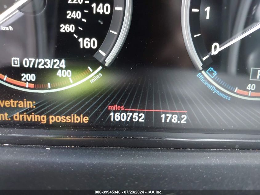 2014 BMW 535I xDrive VIN: WBA5B3C54ED535371 Lot: 39945340