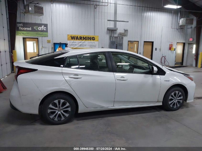 2020 Toyota Prius Le Awd-E VIN: JTDL9RFU8L3021814 Lot: 39945350