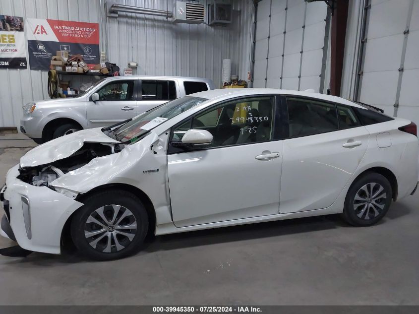 2020 Toyota Prius Le Awd-E VIN: JTDL9RFU8L3021814 Lot: 39945350