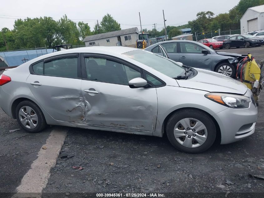 2016 Kia Forte Lx VIN: KNAFK4A68G5549325 Lot: 39945361