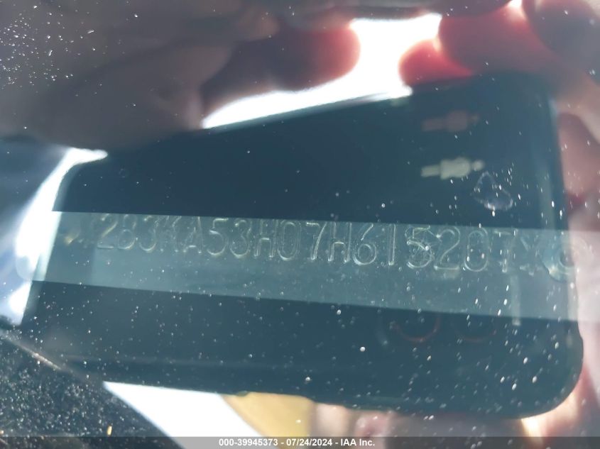 2007 Dodge Charger Rt VIN: 2B3KA53H07H615207 Lot: 39945373