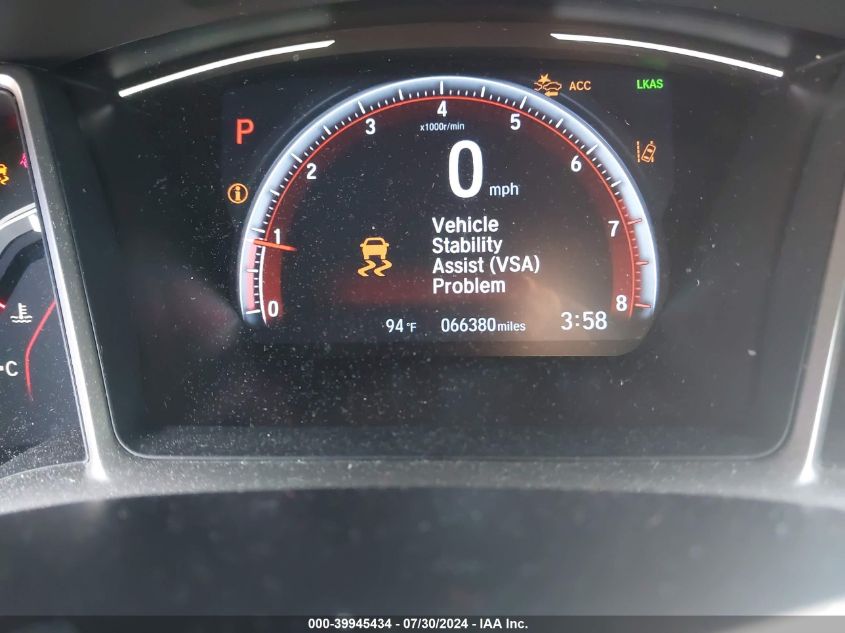 2020 Honda Civic Sport VIN: 2HGFC2F80LH557406 Lot: 39945434