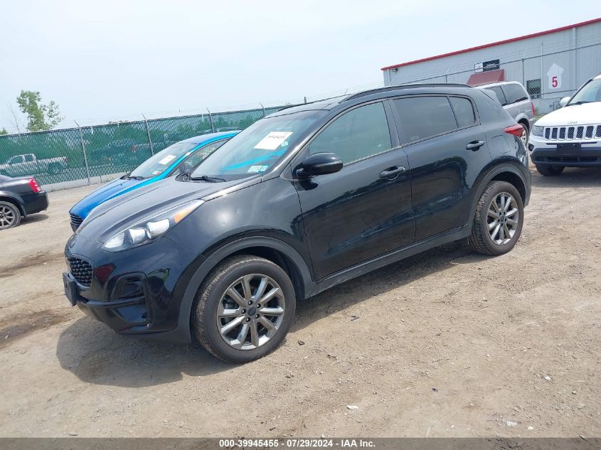 2021 Kia Sportage S VIN: KNDP6CAC4M7889910 Lot: 39945455