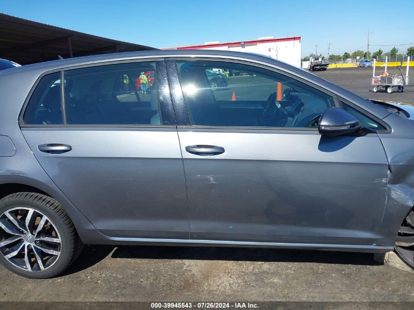 2015 Volkswagen Golf Tsi Se 4-Door VIN: 3VW217AU8FM011394 Lot: 39945543