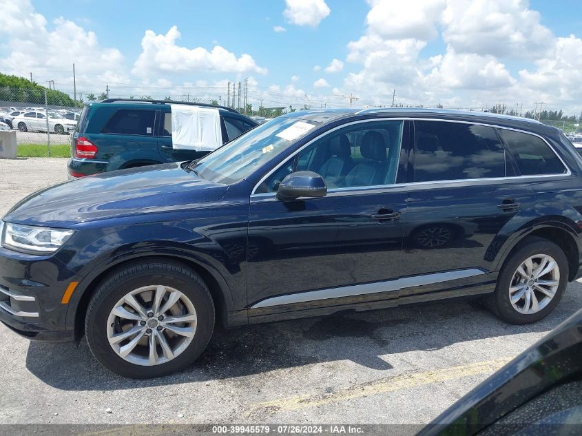 2017 Audi Q7 Premium VIN: WA1AAAF72HD019188 Lot: 39945579