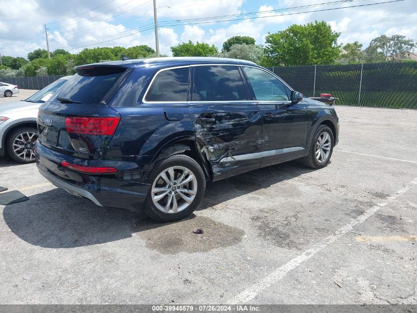 2017 Audi Q7 Premium VIN: WA1AAAF72HD019188 Lot: 39945579