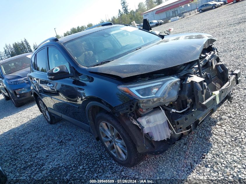 2016 Toyota Rav4 Hybrid Limited VIN: JTMDJREV4GD016700 Lot: 39945589