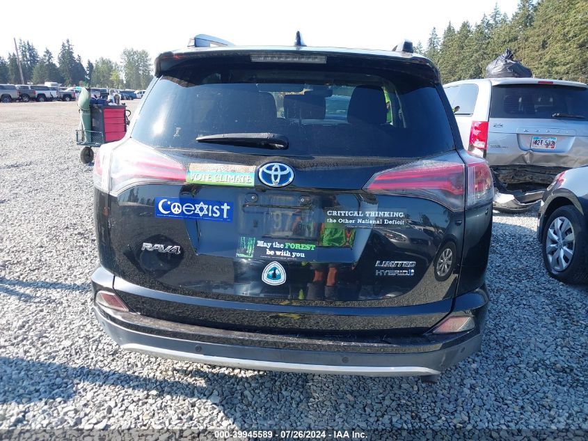 2016 Toyota Rav4 Hybrid Limited VIN: JTMDJREV4GD016700 Lot: 39945589
