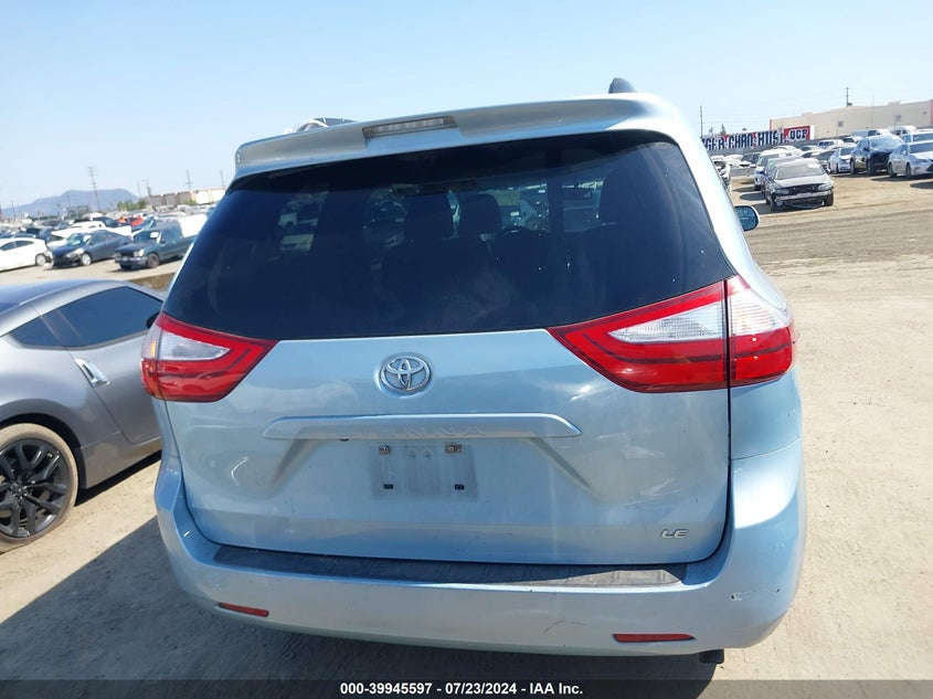 2015 Toyota Sienna Le 8 Passenger VIN: 5TDKK3DC8FS577745 Lot: 39945597