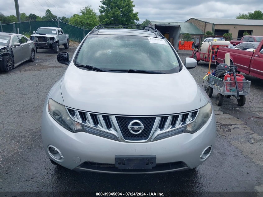 2010 Nissan Murano Sl VIN: JN8AZ1MWXAW128571 Lot: 39945694