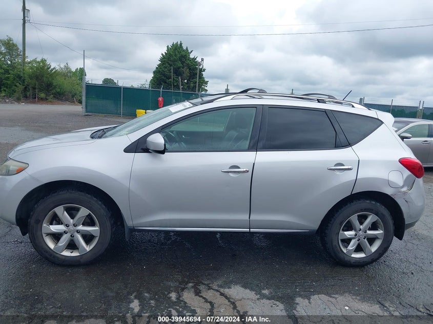 2010 Nissan Murano Sl VIN: JN8AZ1MWXAW128571 Lot: 39945694