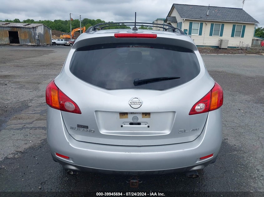 2010 Nissan Murano Sl VIN: JN8AZ1MWXAW128571 Lot: 39945694