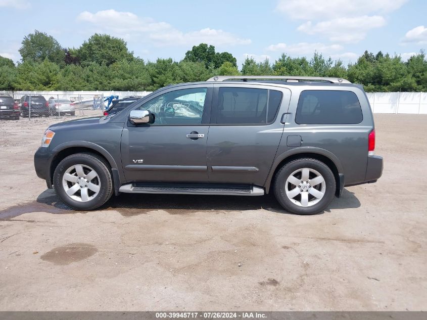 2008 Nissan Armada Le VIN: 5N1BA08C48N630540 Lot: 39945717