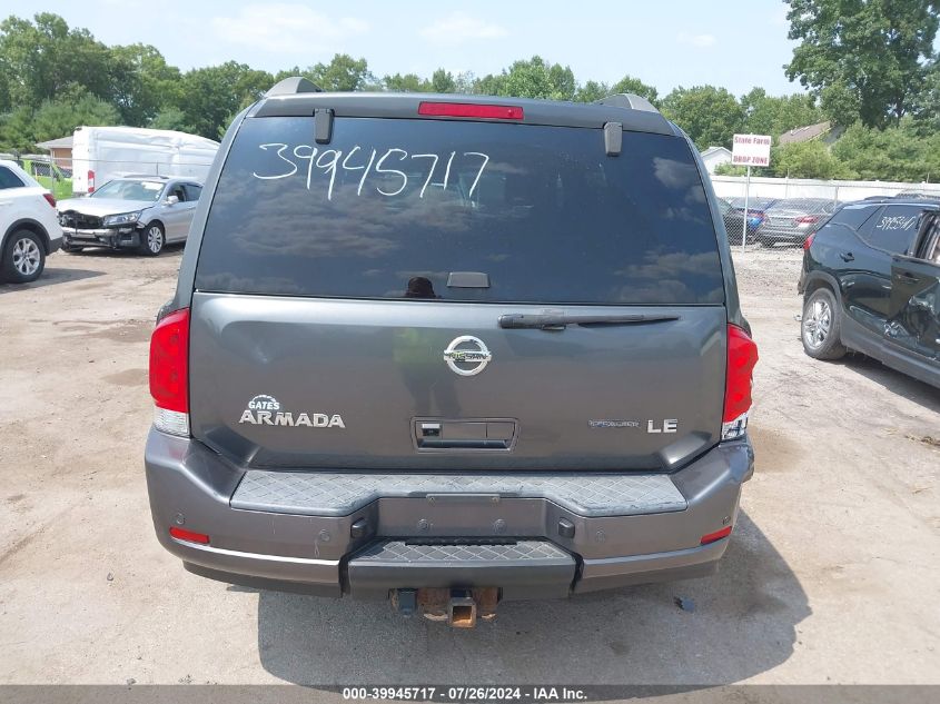 2008 Nissan Armada Le VIN: 5N1BA08C48N630540 Lot: 39945717