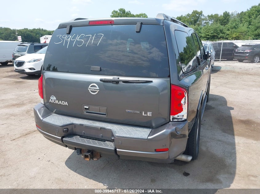 2008 Nissan Armada Le VIN: 5N1BA08C48N630540 Lot: 39945717