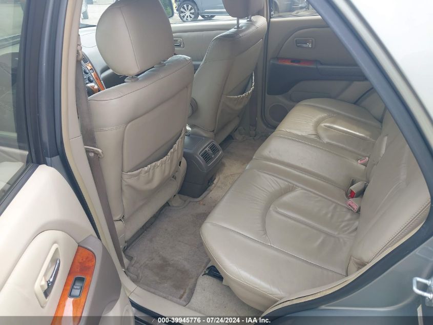 2001 Lexus Rx 300 VIN: JTJGF10U910108525 Lot: 39945776