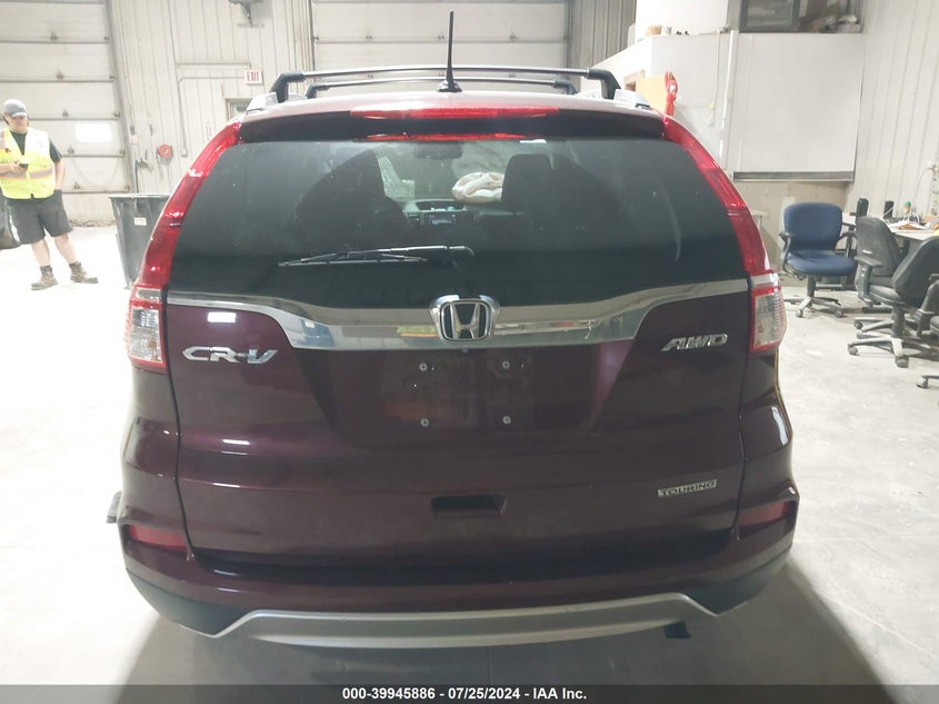 2015 Honda Cr-V Touring VIN: 5J6RM4H99FL056493 Lot: 39945886
