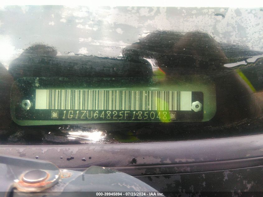 2005 Chevrolet Malibu Maxx Lt VIN: 1G1ZU64825F185048 Lot: 39945894