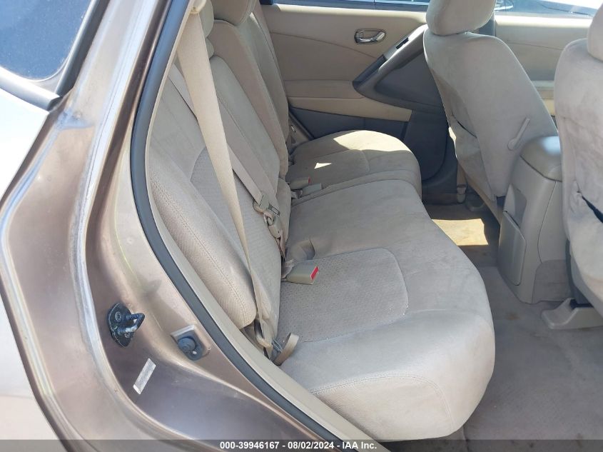 2009 Nissan Murano S VIN: JN8AZ18U69W006942 Lot: 39946167