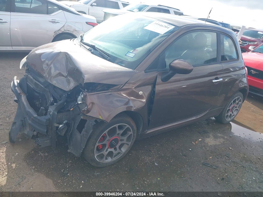 2013 Fiat 500 Sport VIN: 3C3CFFBR2DT513029 Lot: 39946204