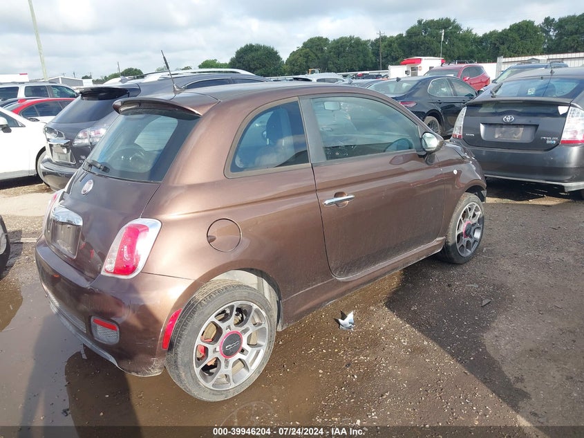 2013 Fiat 500 Sport VIN: 3C3CFFBR2DT513029 Lot: 39946204