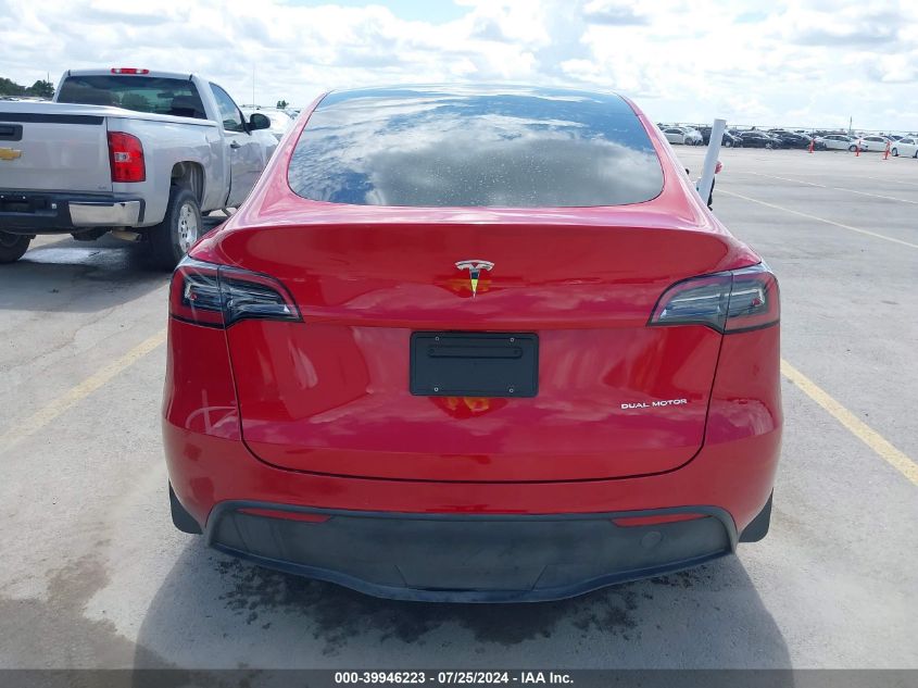 2021 TESLA MODEL Y LONG RANGE DUAL MOTOR ALL-WHEEL DRIVE - 5YJYGAEE4MF285995