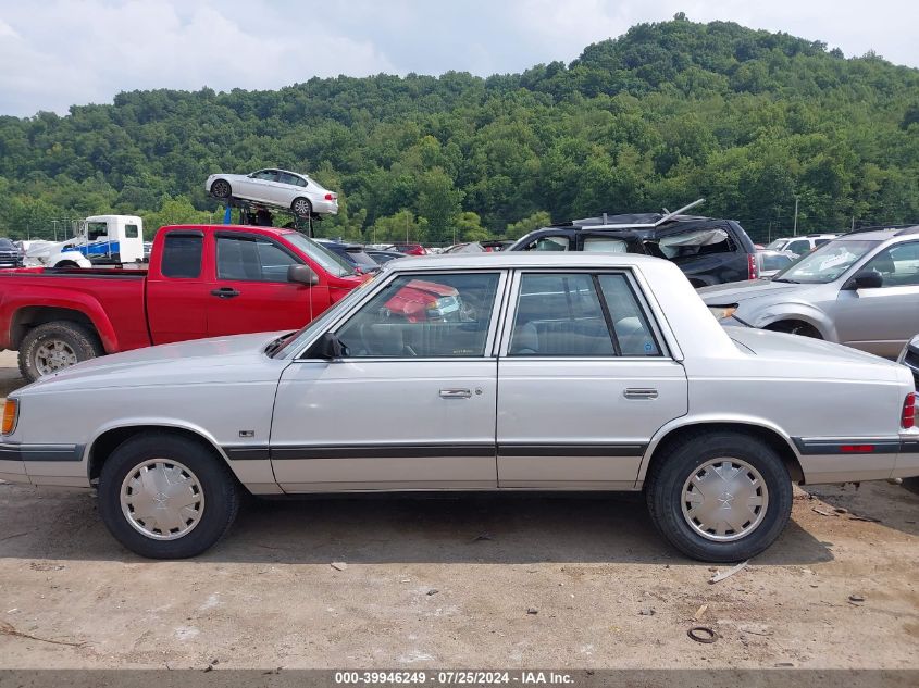 1988 Dodge Aries Le VIN: 1B3BD46K0JF242901 Lot: 39946249