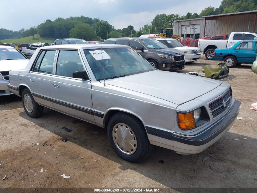 1988 Dodge Aries Le VIN: 1B3BD46K0JF242901 Lot: 39946249