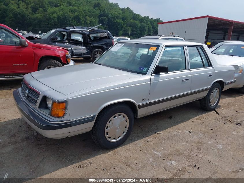 1988 Dodge Aries Le VIN: 1B3BD46K0JF242901 Lot: 39946249