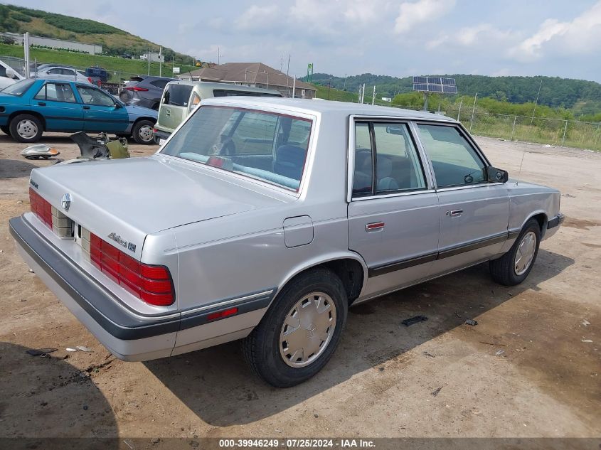 1988 Dodge Aries Le VIN: 1B3BD46K0JF242901 Lot: 39946249