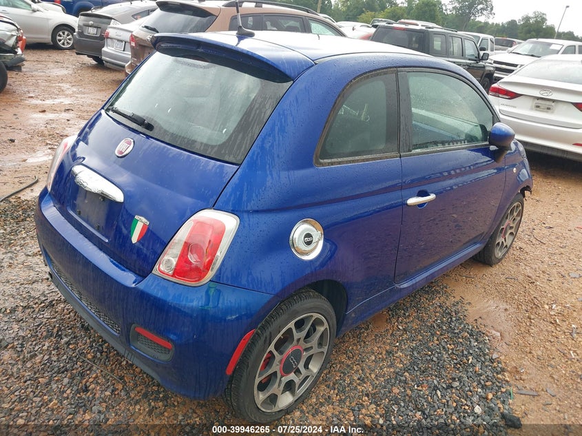 2012 Fiat 500 Sport VIN: 3C3CFFBR2CT365382 Lot: 39946265