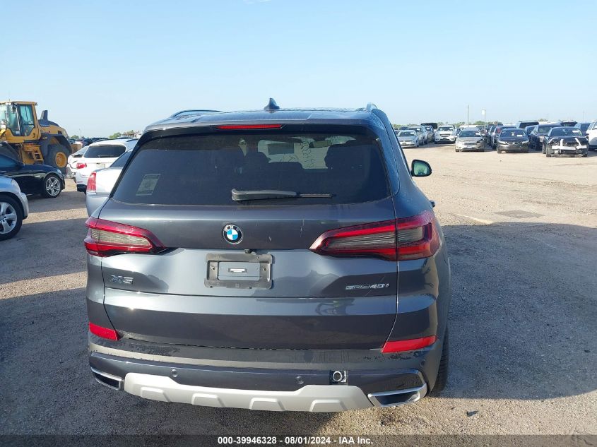 2022 BMW X5 Sdrive40I VIN: 5UXCR4C00N9K46585 Lot: 39946328