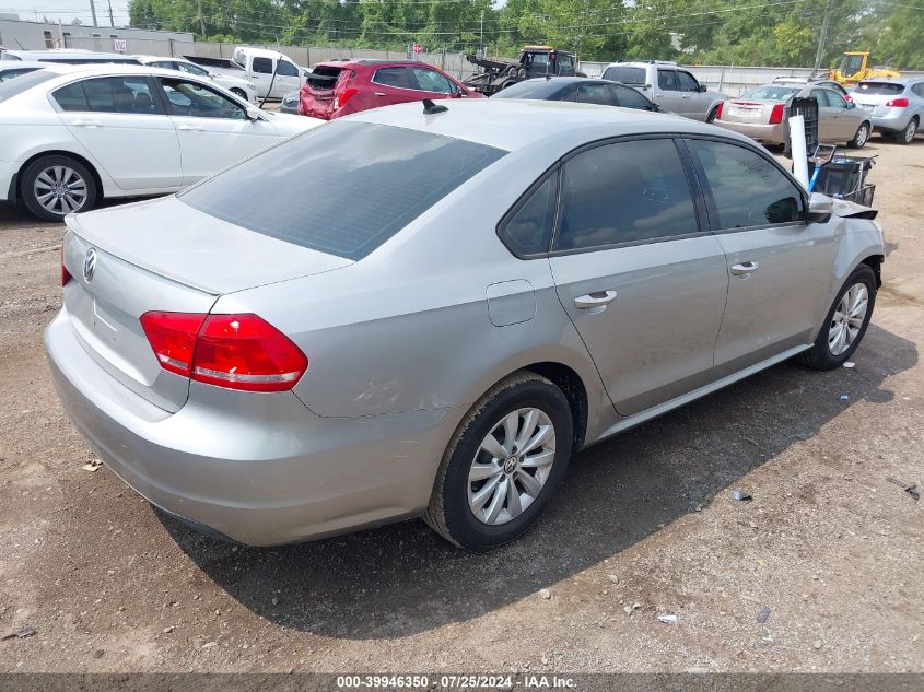 2013 Volkswagen Passat S VIN: 1VWAH7A35DC143509 Lot: 39946350