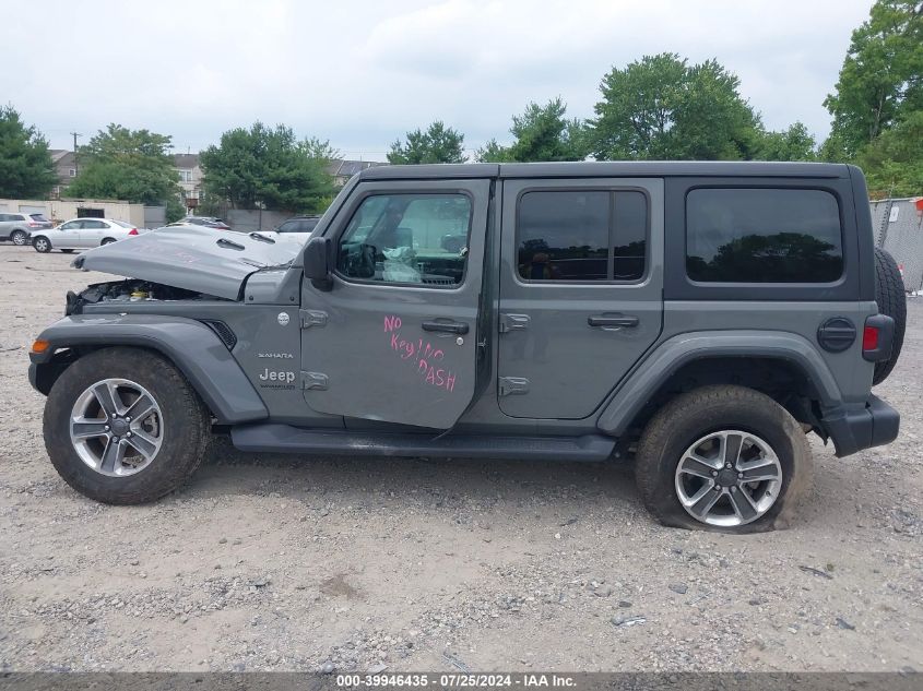 2022 Jeep Wrangler Unlimited Sahara 4X4 VIN: 1C4HJXEN9NW252900 Lot: 39946435