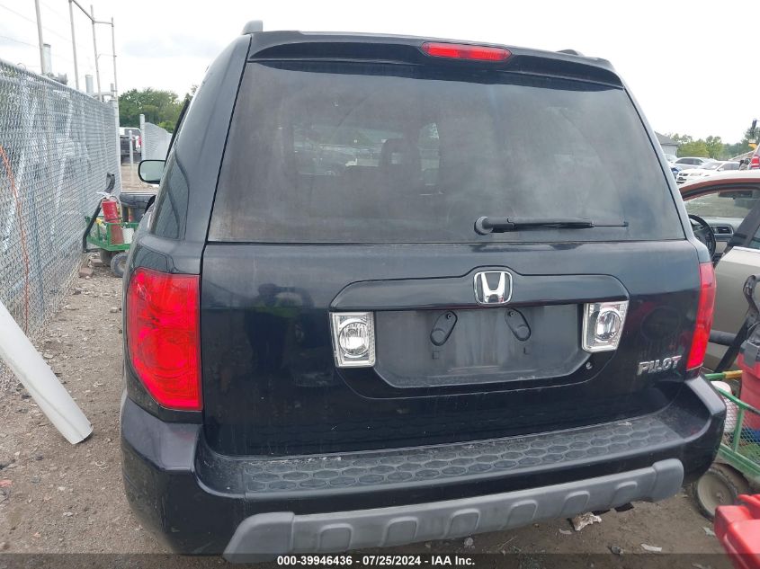 2005 Honda Pilot Ex-L VIN: 2HKYF186X5H570095 Lot: 39946436