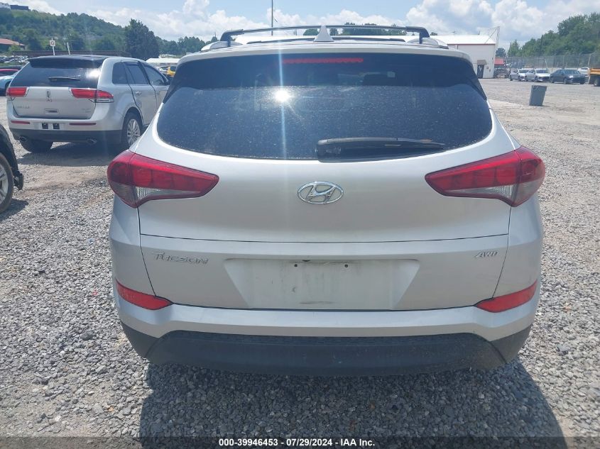 2018 Hyundai Tucson Sel VIN: KM8J3CA44JU747993 Lot: 39946453