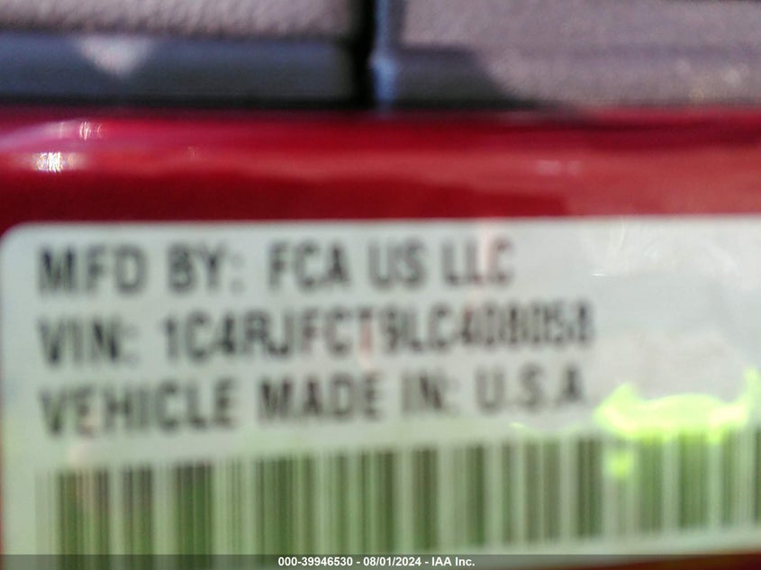 2020 JEEP GRAND CHEROKEE OVERLAND 4X4 - 1C4RJFCT9LC408058