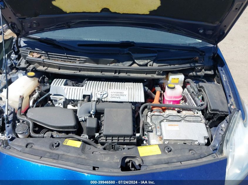 2011 Toyota Prius Two VIN: JTDKN3DU5B0292384 Lot: 39946580