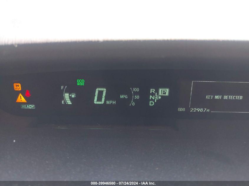 2011 Toyota Prius Two VIN: JTDKN3DU5B0292384 Lot: 39946580