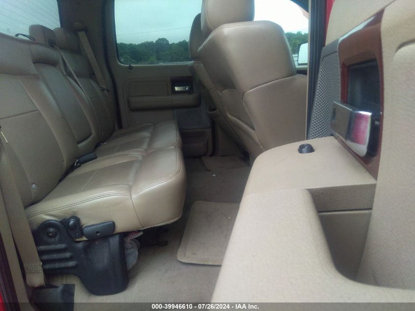 2006 Ford F-150 Lariat/Xlt VIN: 1FTPW12V46FB68726 Lot: 39946610