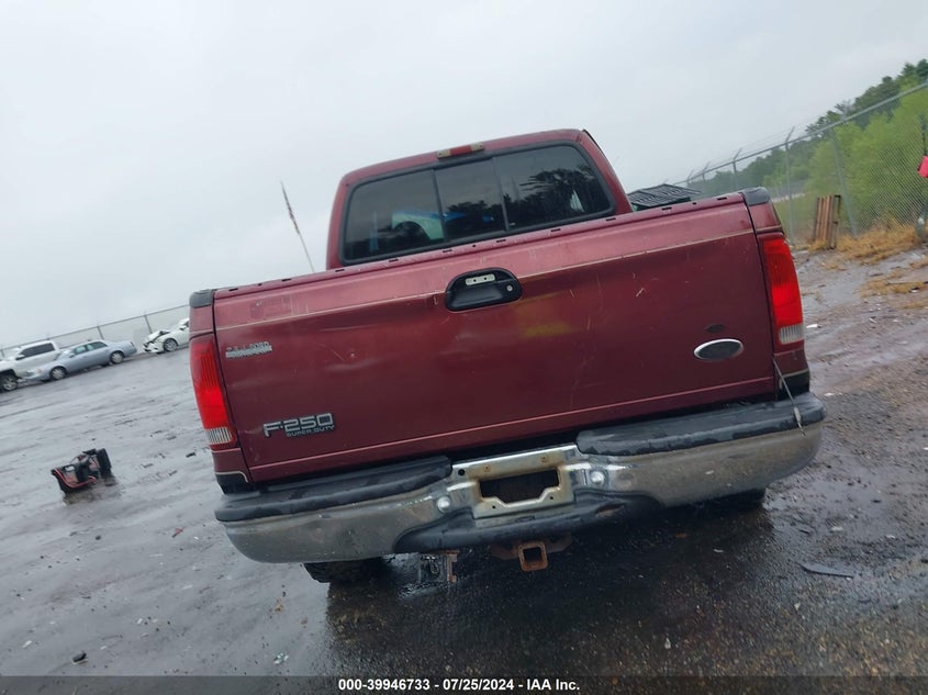 2000 Ford F-250 Lariat/Xl/Xlt VIN: 1FTNW21F3YED37232 Lot: 39946733